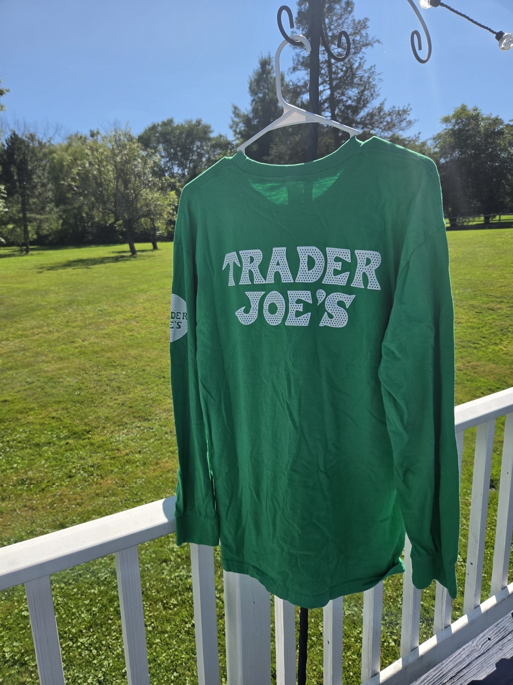 Trader Joe's Green Long Sleeve Shirt